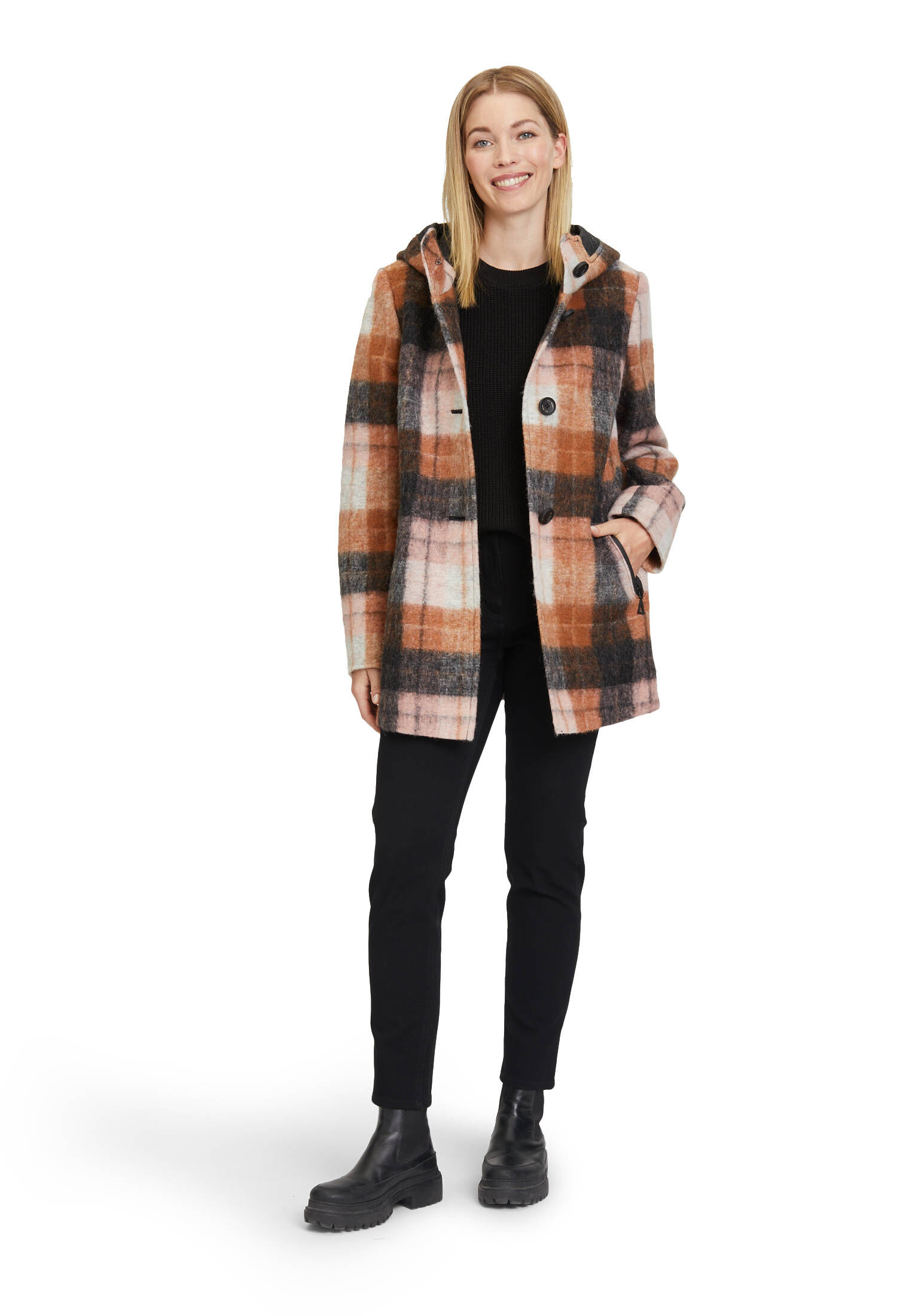 Gil Bret| Damen Wolljacke mit Kapuze