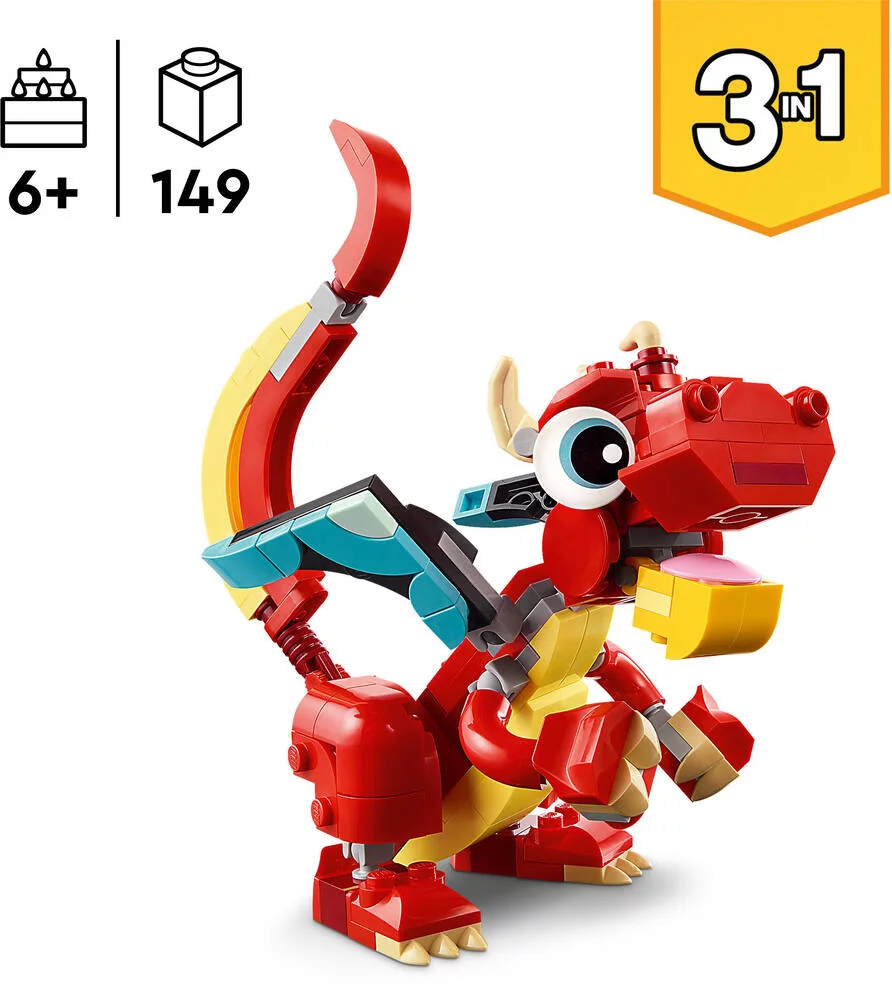 LEGO®CREATOR 31145 - LE DRAGON ROUGE
