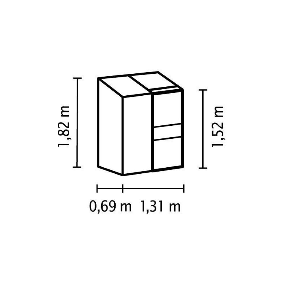 DRIVHUS VITAVIA IDA 900 ALU/POLY 0,9M²