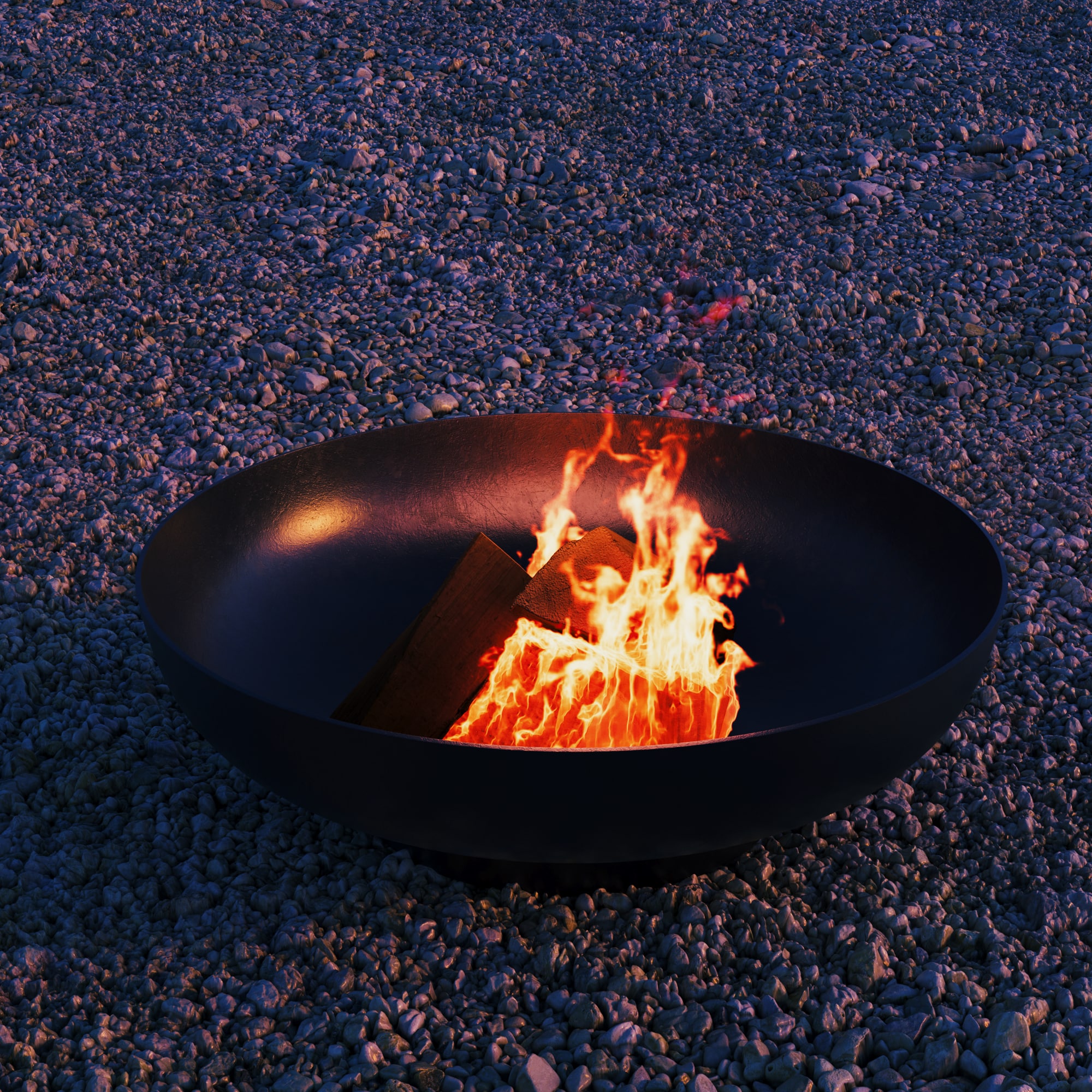 Feuerschale mit Ringsockel Ø 70 cm