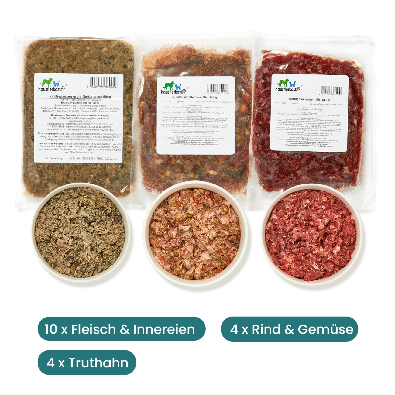 haustierkost.de Hund Übergewicht Frostfutter 9 kg