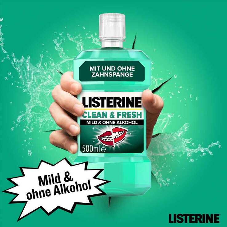 Listerine Clean & Fresh Mundspülung, 500 ml