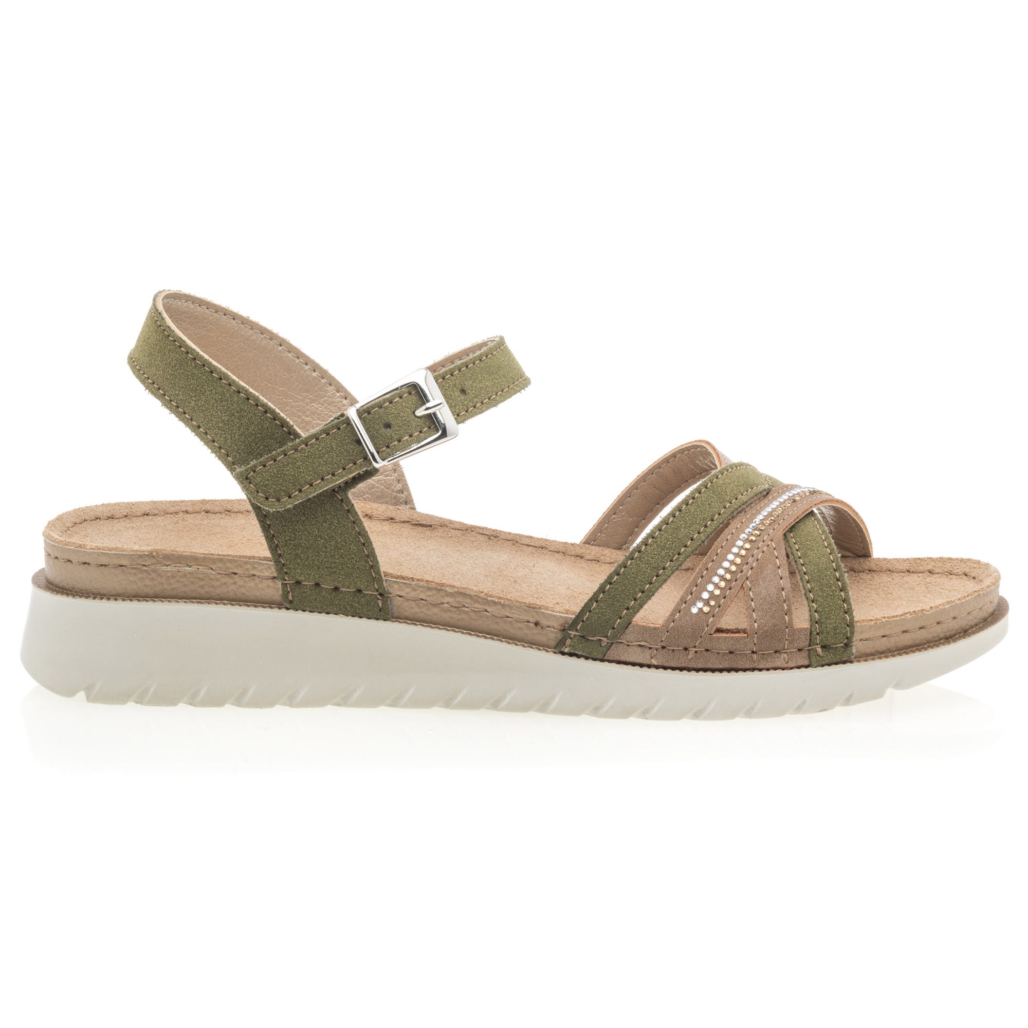 Sandales Femme kaki