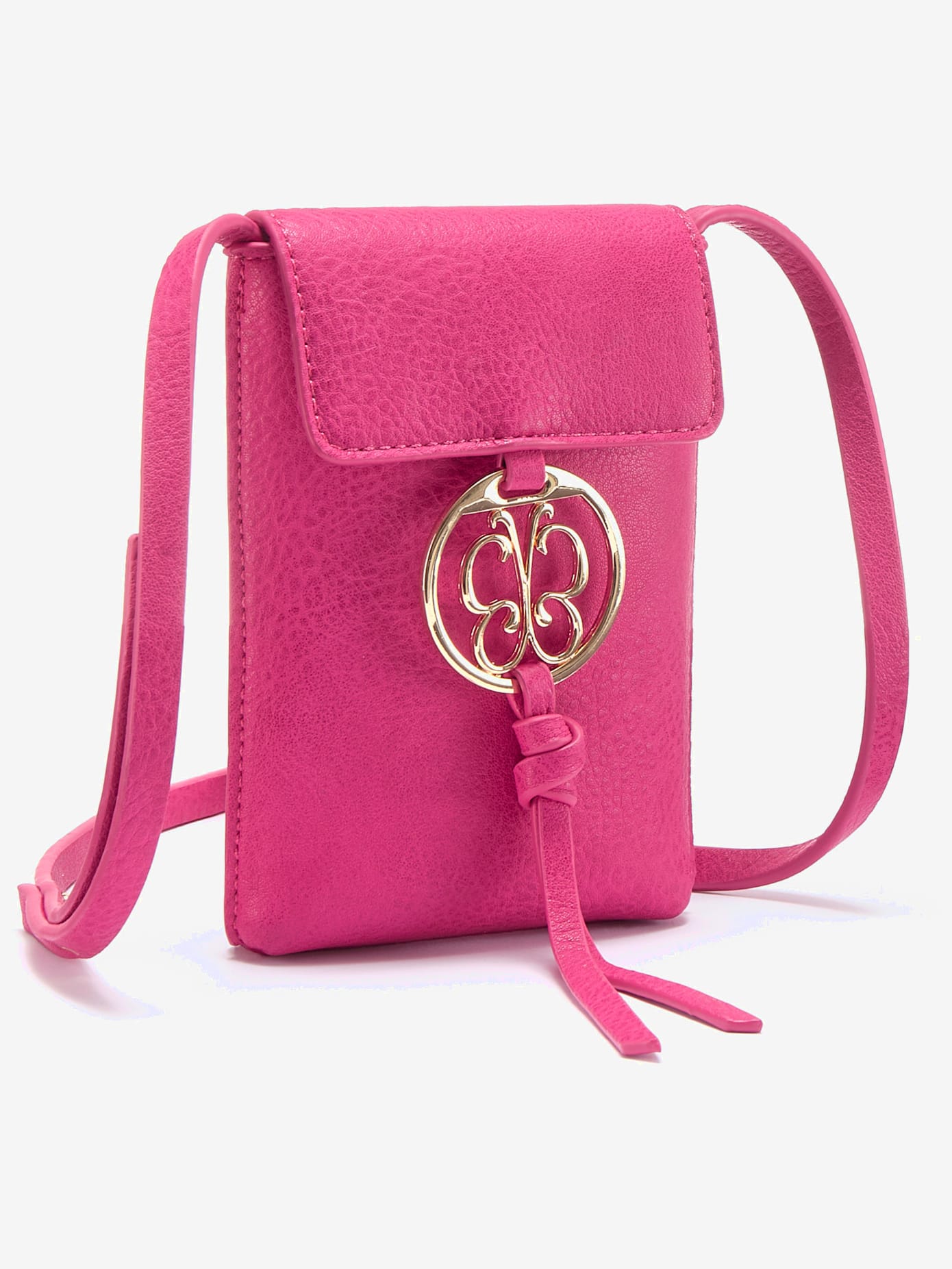 Sac en bandoulière pochette pour téléphone tendance avec détails couleur or