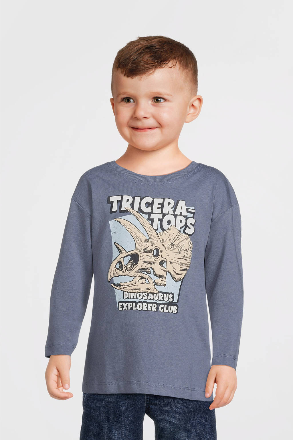 NAME IT longsleeve NMMVICTOR met printopdruk lichtblauw