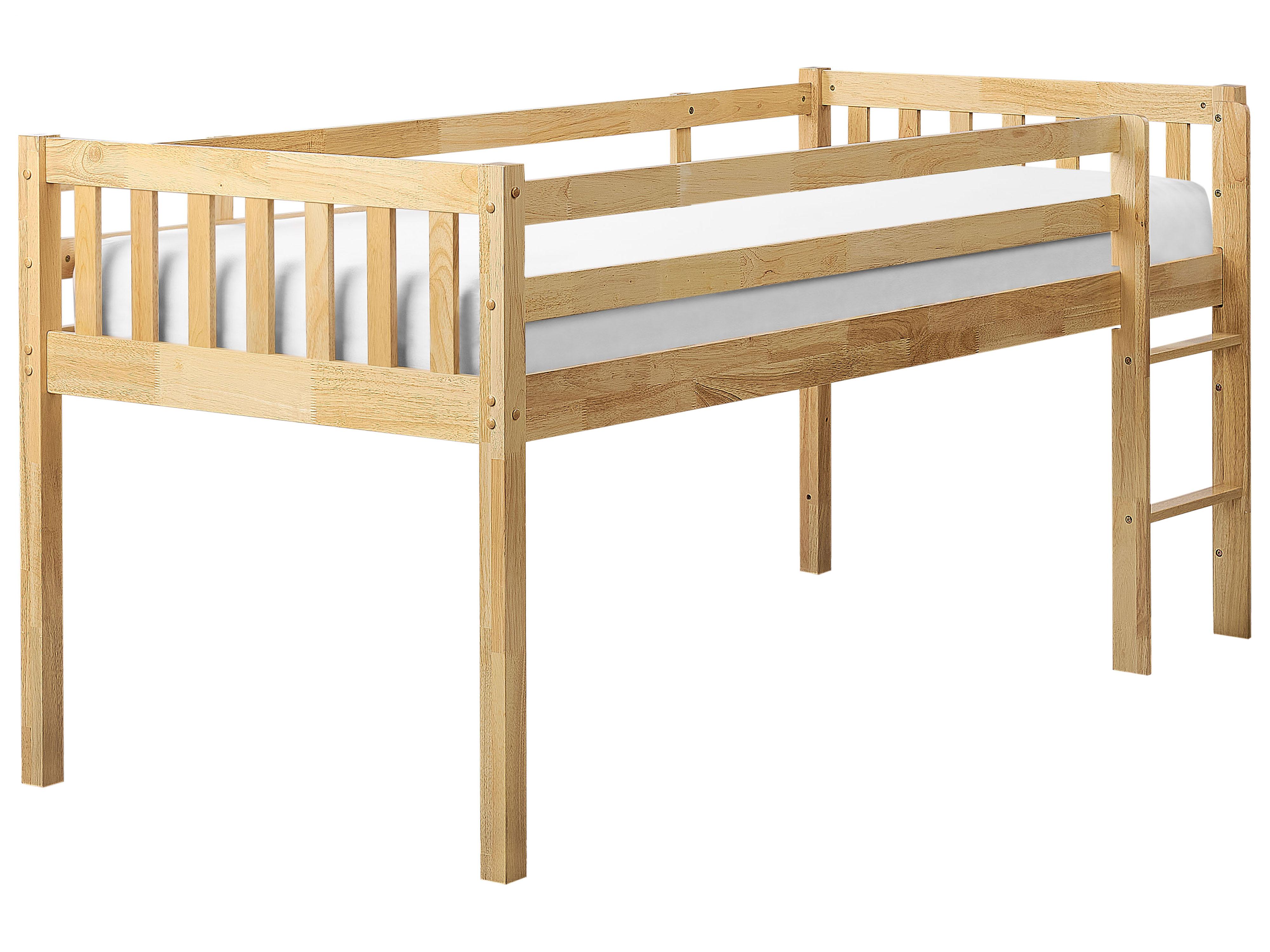 Verhoogd bed Hout PEIPIN 90 x 200 cm Lichtbruin