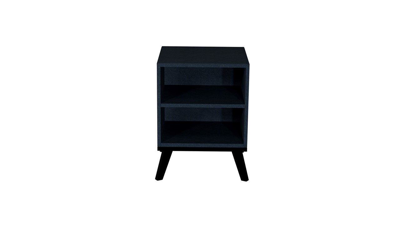 Nachtkast met open vakken Viggo oakland donkerblauw
