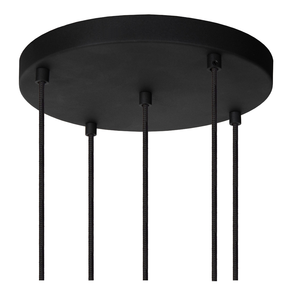 Lucide Marius hanglamp 55cm 5x E27 zwart