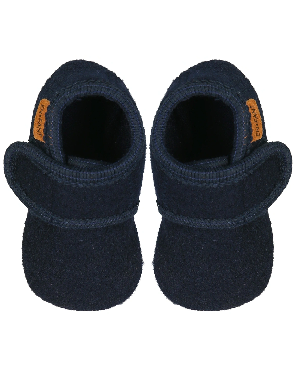 Klett-Krabbelschuhe MOBIL aus Wolle in navy