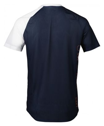 Maillot Manches Courtes POC MTB Pure Bleu / Blanc
