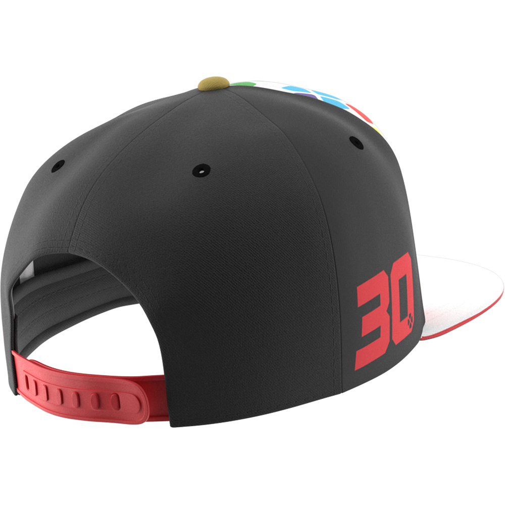 Ixon - Casquette Flat LCR / Taka 22 Noir / Blanc / Rouge