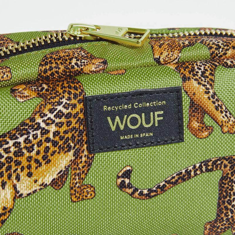 Trousse de toilette 19 cm Olive Leopard