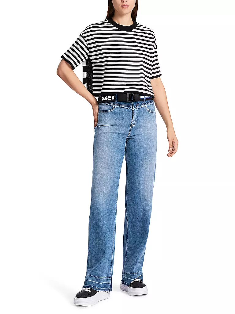 MARC CAIN Jeans WIDE FIT HIGH WIGAN hellblau