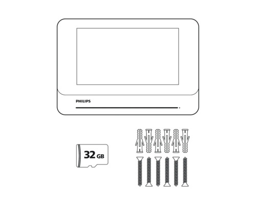 Philips WelcomeHive Pro 2 Monitor Binnenunit