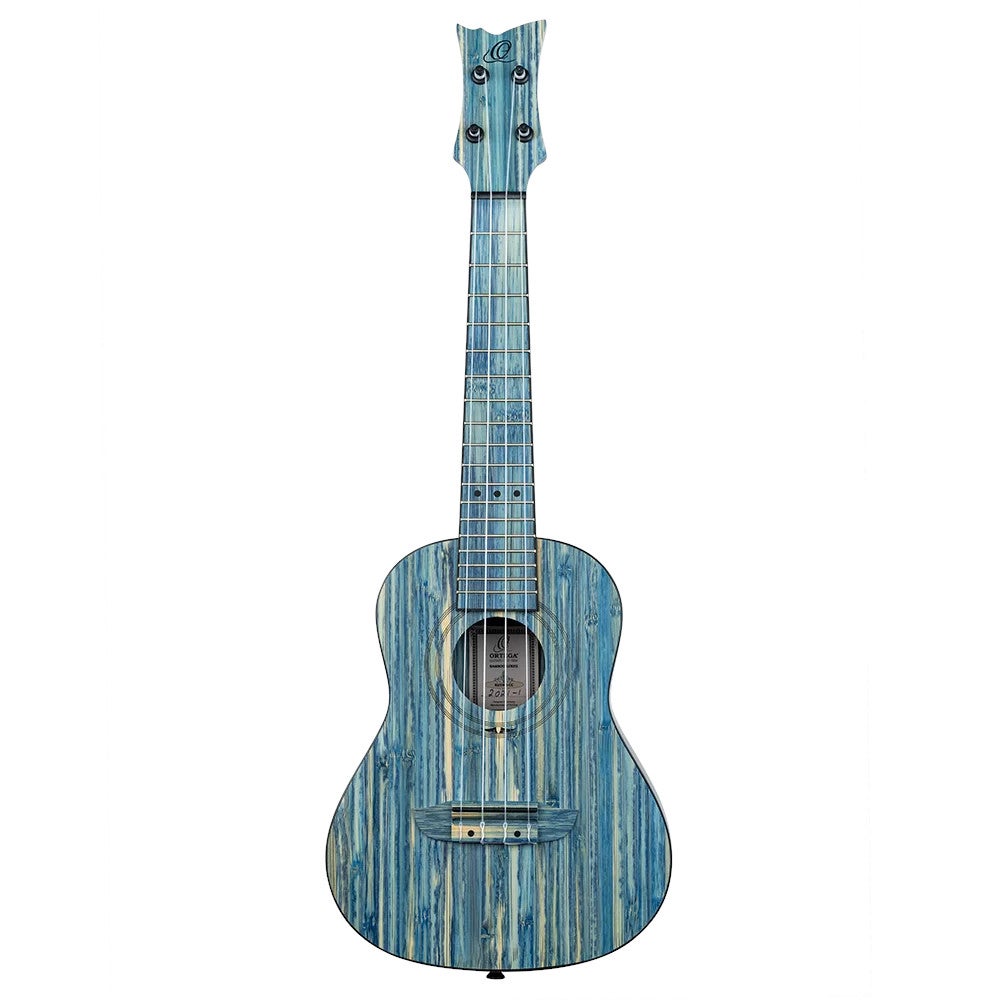Ortega RUSWB-CC Bamboo Series Concert Size Ukulele Stonewashed concert ukelele met gigbag