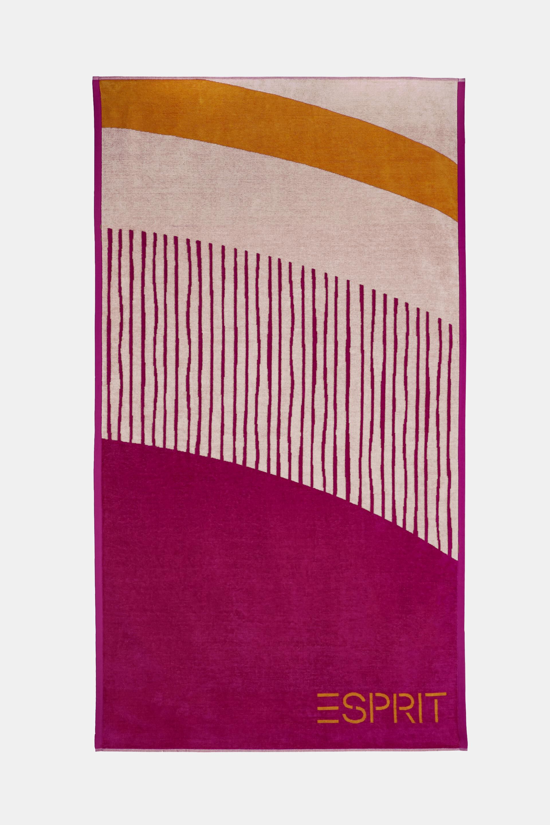 Serviette de plage au look rayé