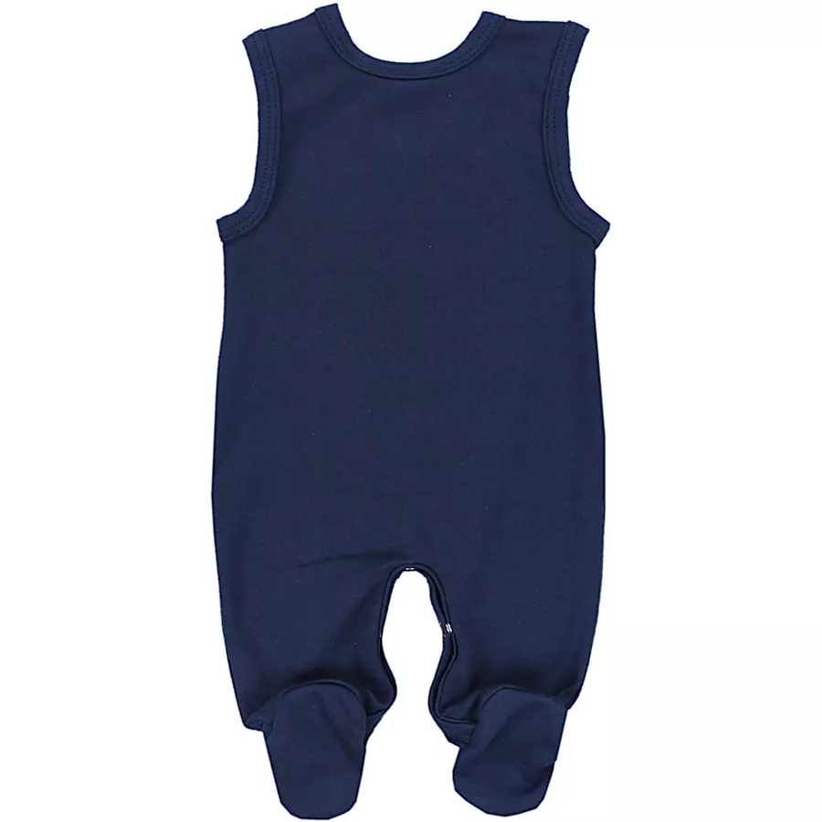 TupTam Unisex Baby Strampler mit Spruch dunkelblau