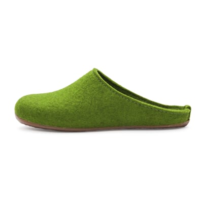 Filzslipper, Grün