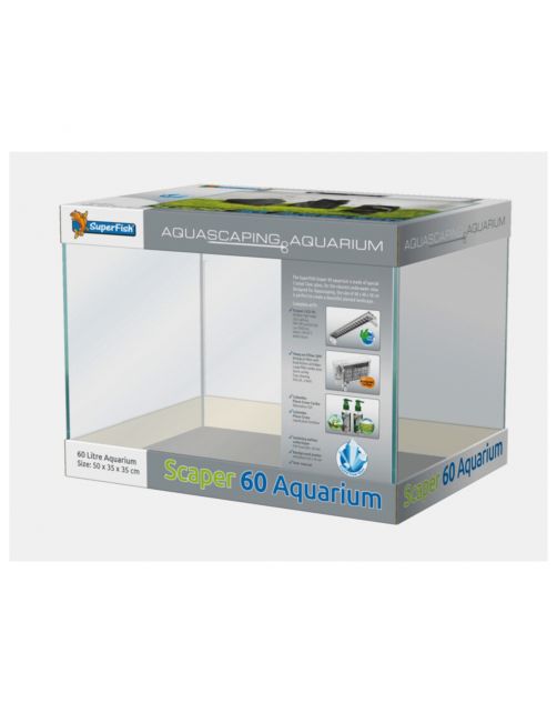 Superfish Scaper 60 - Aquaria - 50x35x35 cm 60 l Transparant
