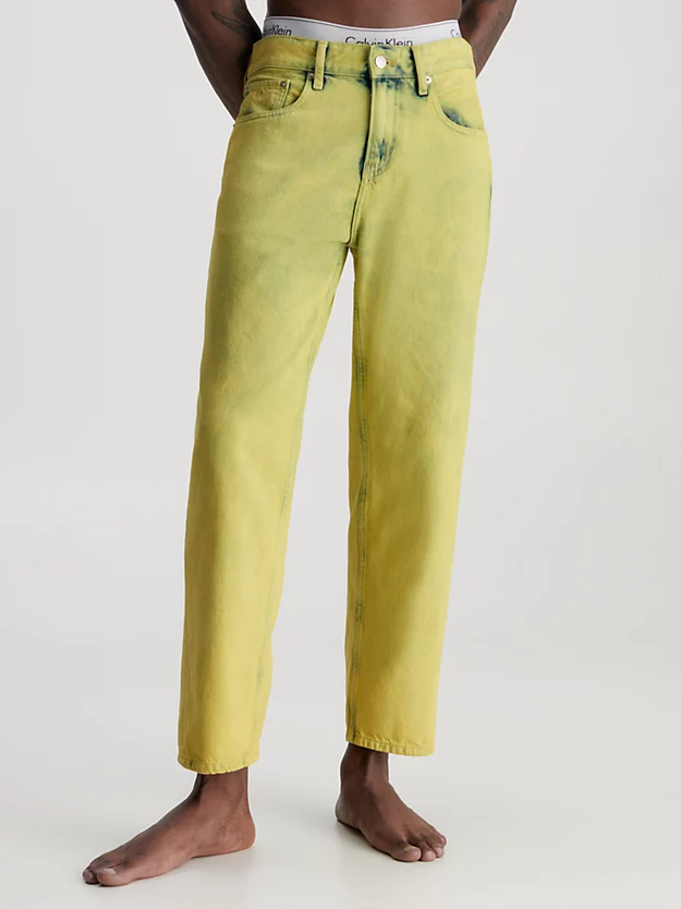 Calça jeans reta cropped dos anos 90