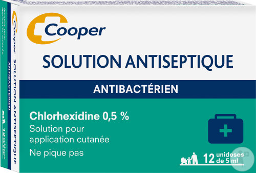 Cooper Solution Antiseptique Antibactérien Unidoses 12x5ml