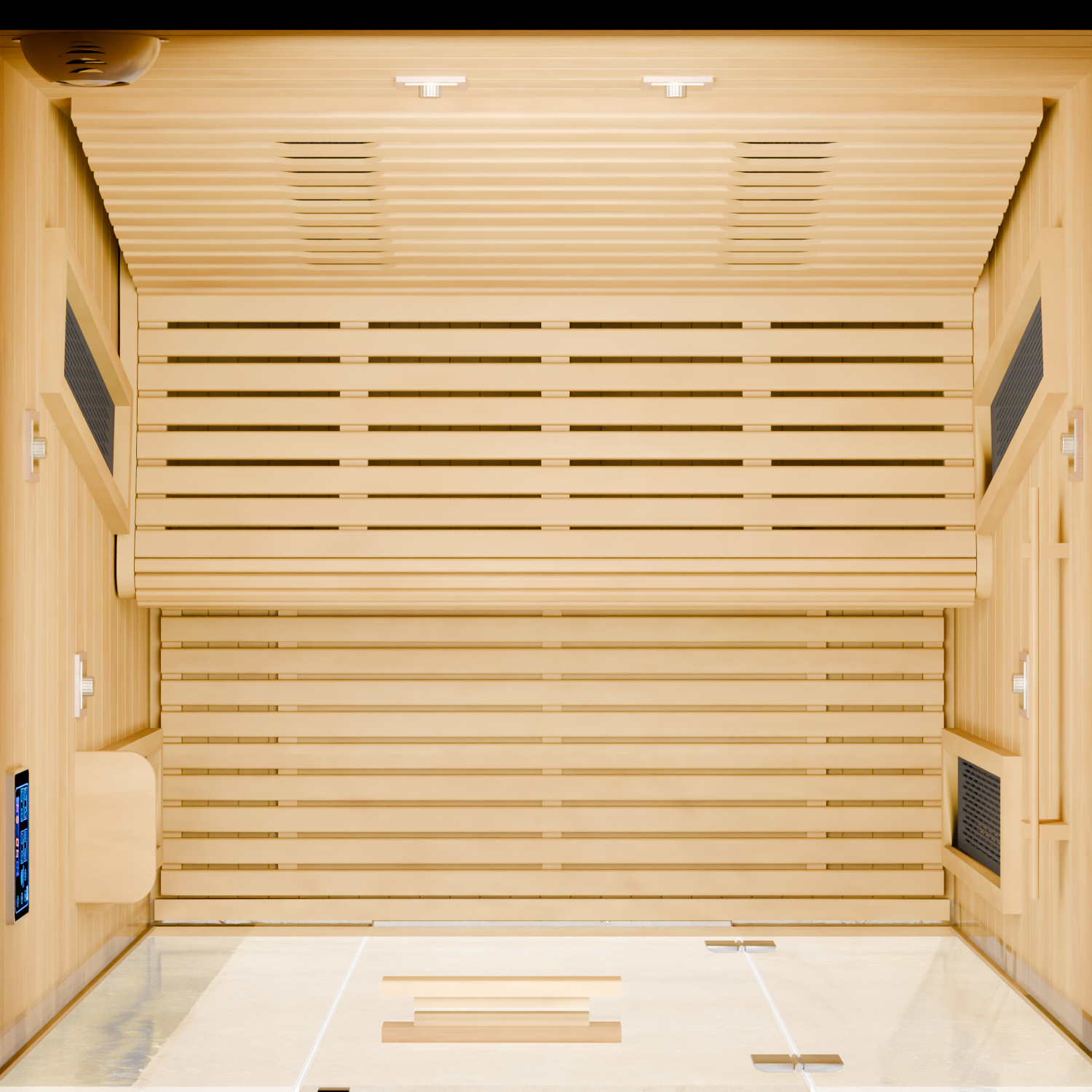 Dewello Infrarotkabine Palermo 135x120 für 1-2 Personen