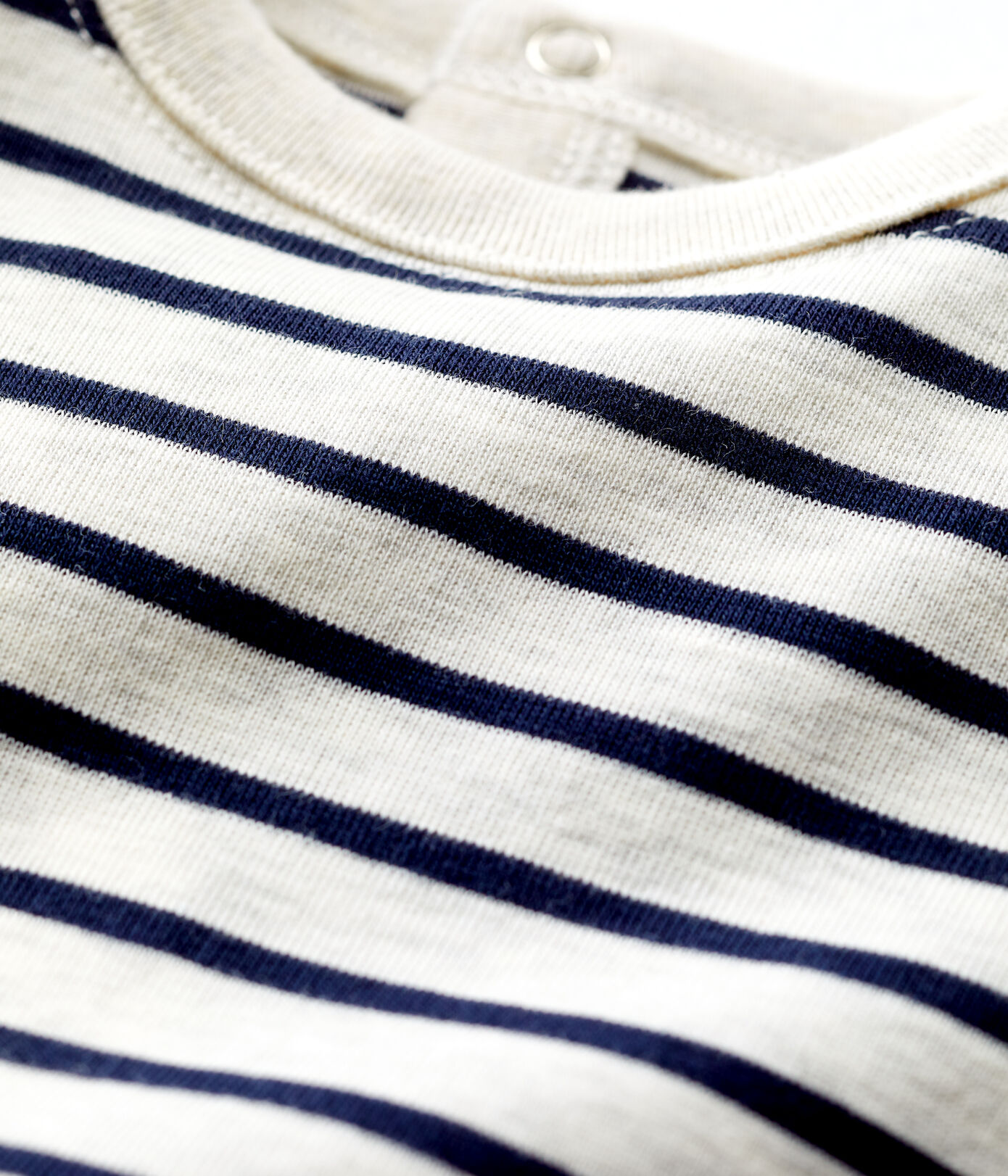 Tee-shirt manches courtes rayé en coton bébé
