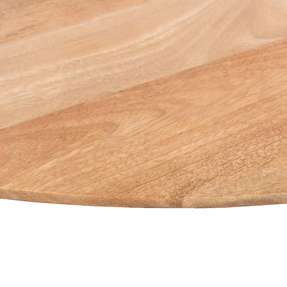 QUVIO Eettafel Sofia – Rond – Ø120 – Kruispoot – Naturel