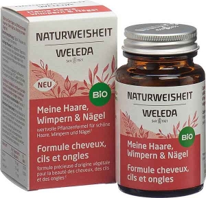 Weleda Naturweisheit Meine Haare, Wimpern & Nägel Duo, 2 x 46 Stück