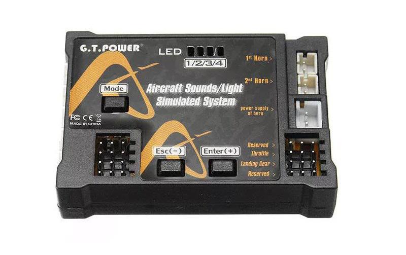 Modellbau-Soundmodul Aircraft Sounds/Light SystemSoundmodul für Modellflugzeuge
