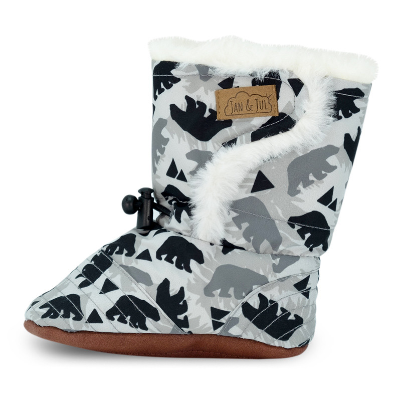 Jan and Jul Jan and Jul Stay-Put Winter Booties Bear