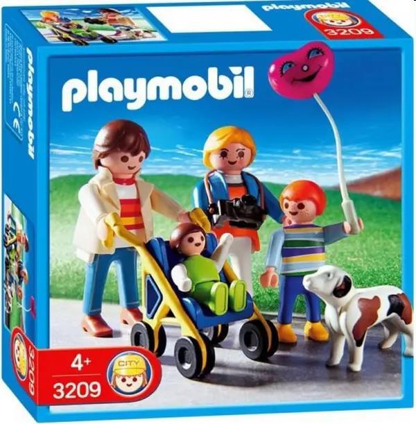 PLAYMOBIL FAMILLE AVEC POUSSETTE