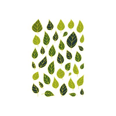 Maildor - 6 feuilles gommettes feuilles
