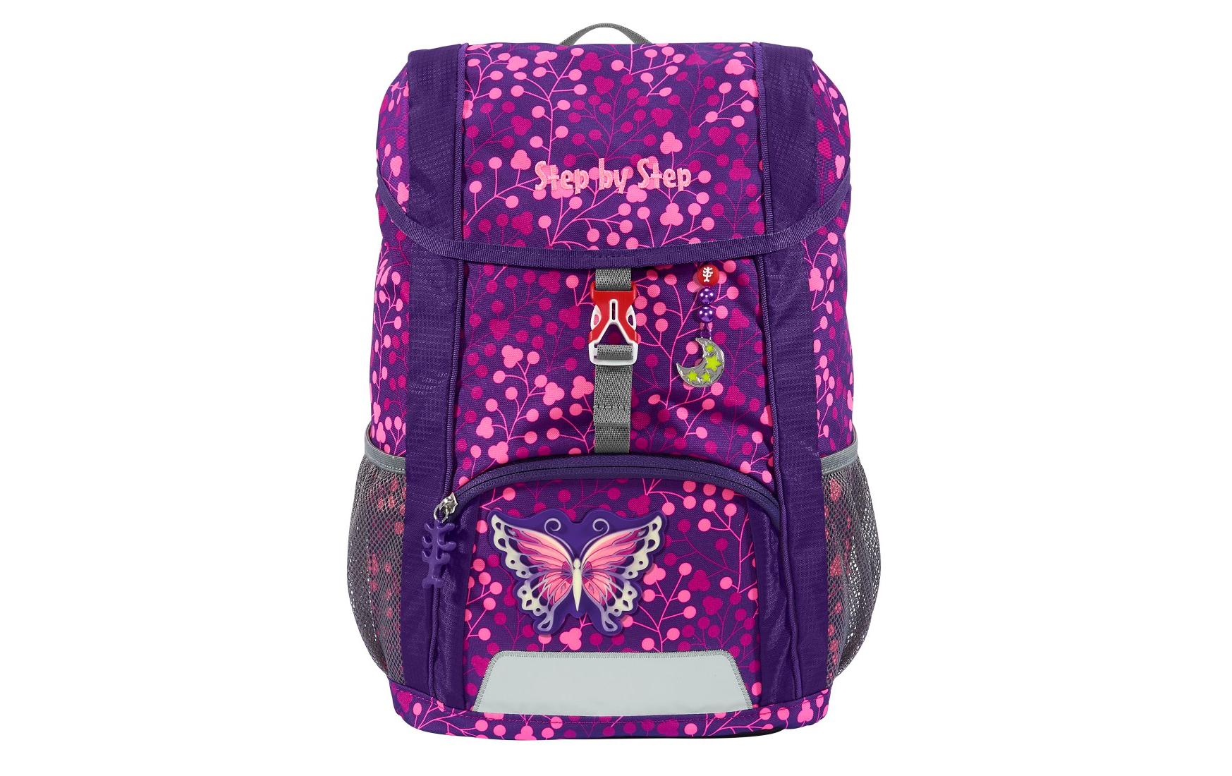 Rucksack Butterfly Night Ina 13 lKID SHINE Rucksack-Set «Butterfly Night Ina», 3-teilig