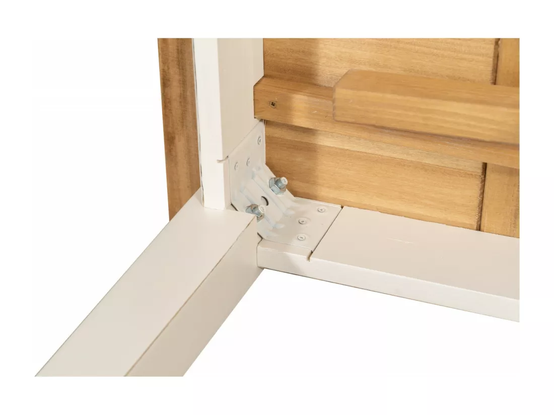 BISCOTTINI Portail - Bois Massif et Fer Finition Antique - Clôture en Fer - Portail en Métal - Porte Décorative - Portail d'Entrée - Clôture en Bois - Intérieur et Extérieur - 96x6x92cm