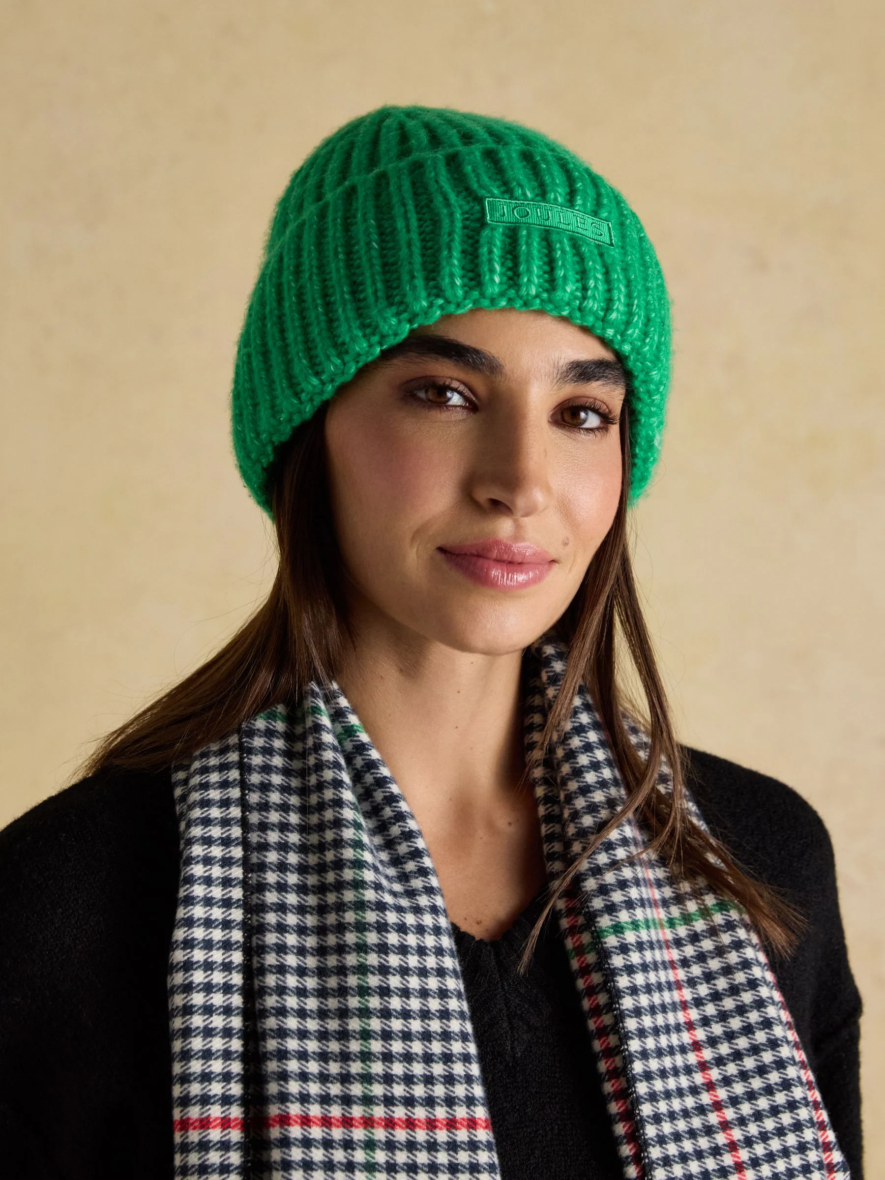 Groen - Joules Rosa beanie-muts