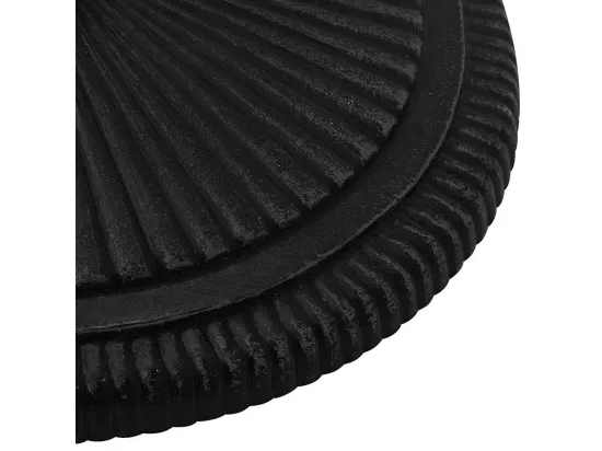 Socle de parasol Noir 45x45x30 cm Fonte