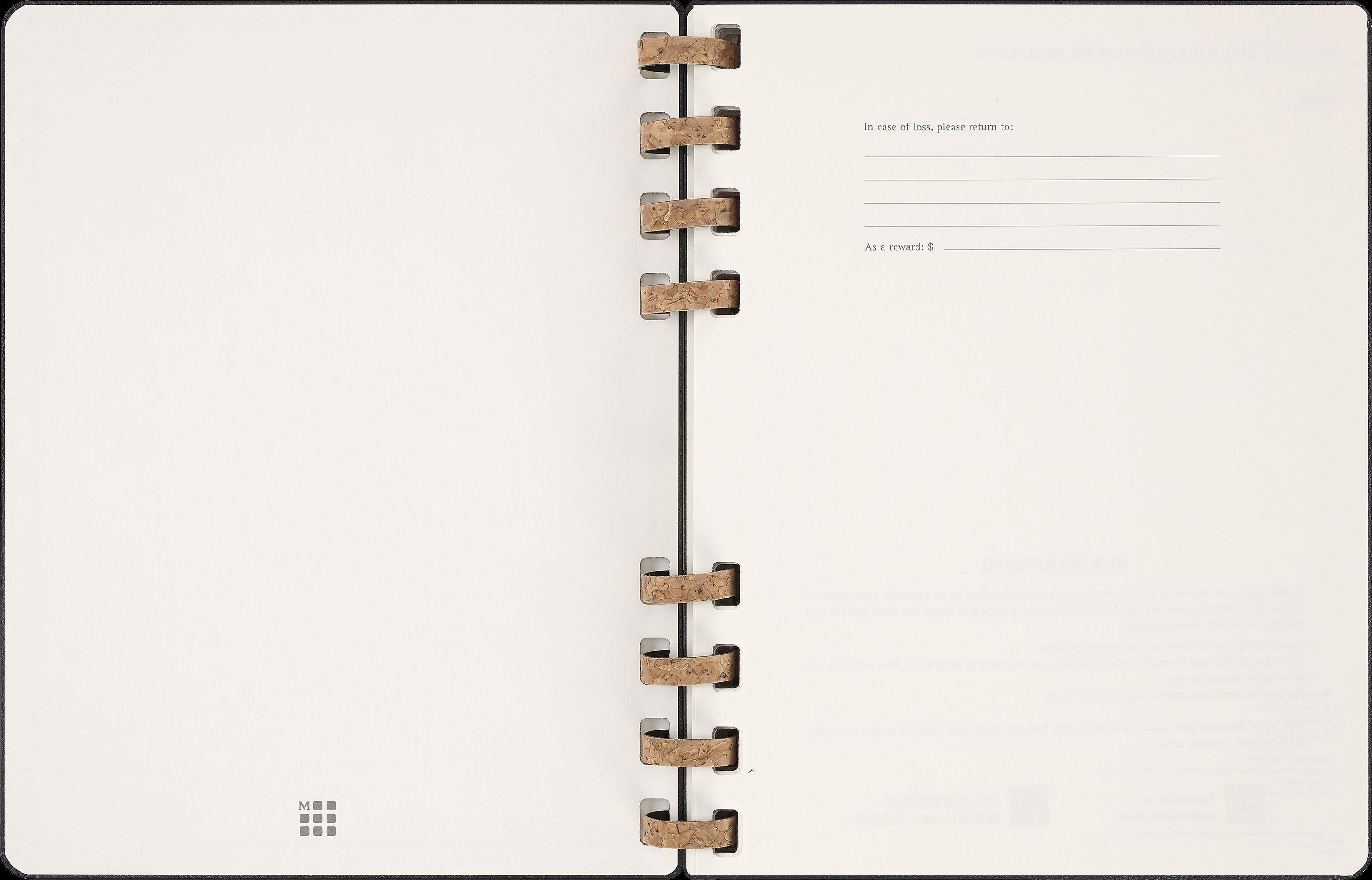 Moleskine 12 Monats Life Kalender mit Spiralbindung 2025, XL, Wochen-Monatskalender