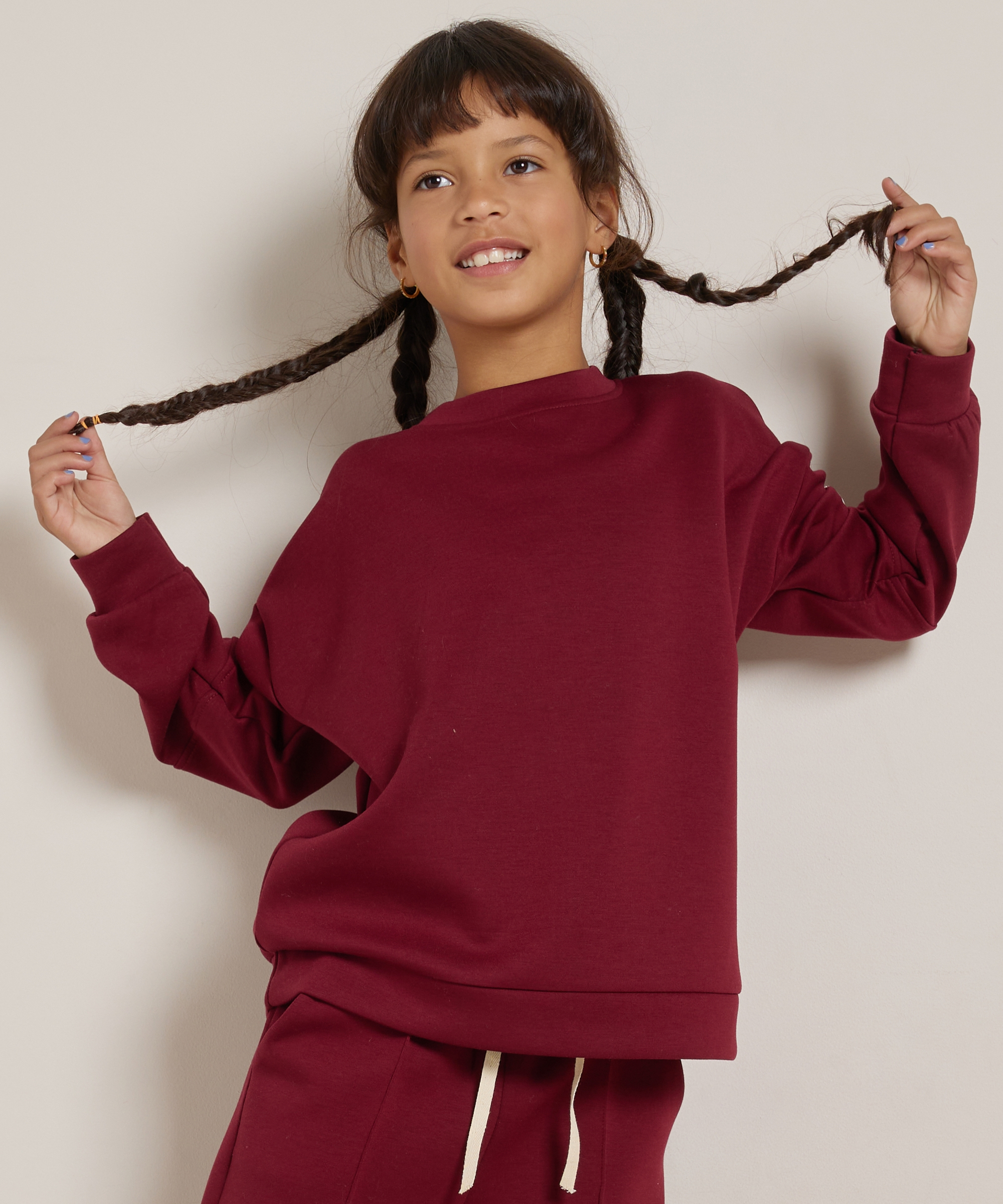 oversized trui met label