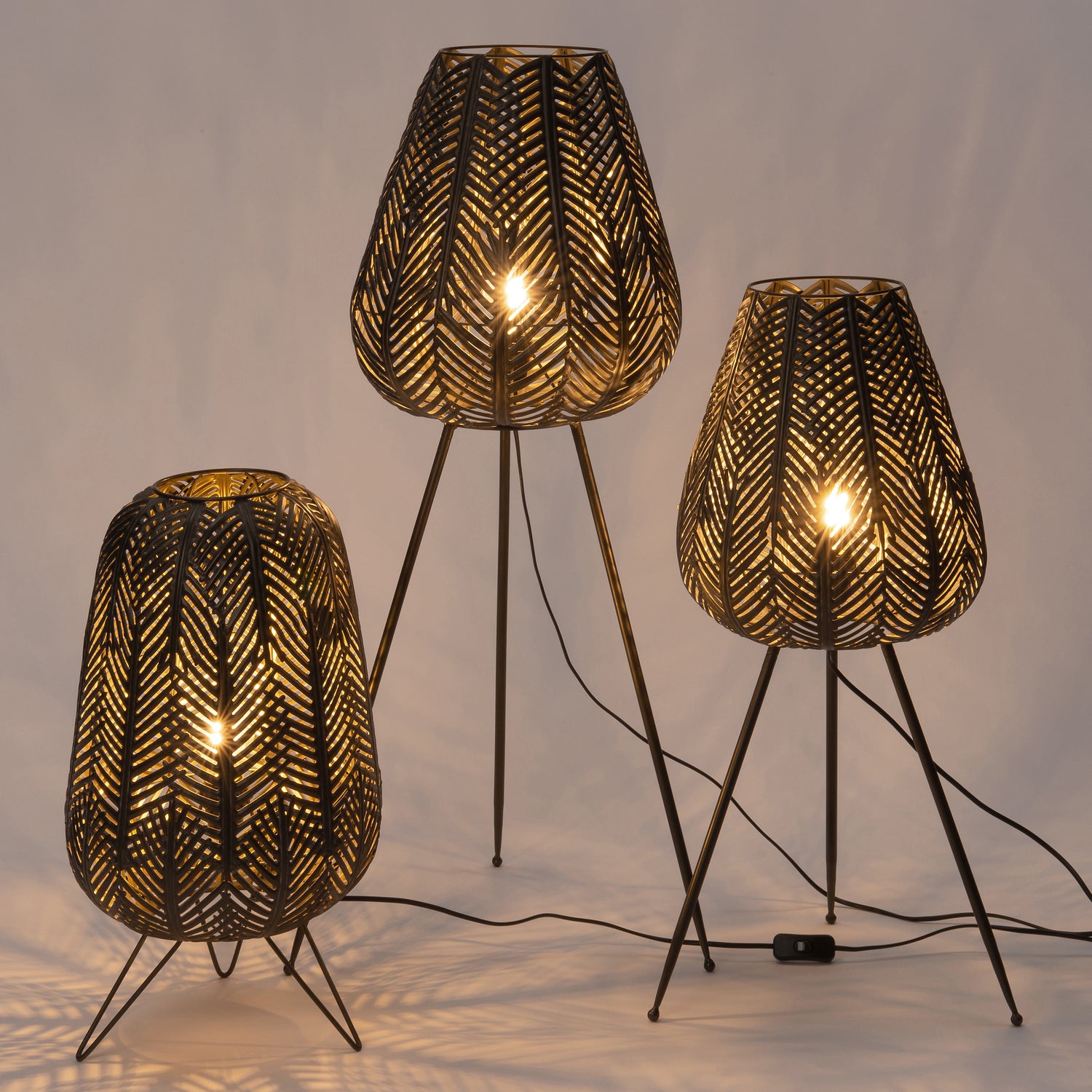 Intratuin vloerlamp Gyan zwart D 31,5 H 56 cm