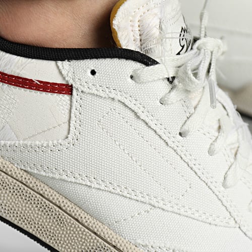 Baskets Club C 85 GZ9543 Street Fighter Morning Fog Moonstone Marron Red