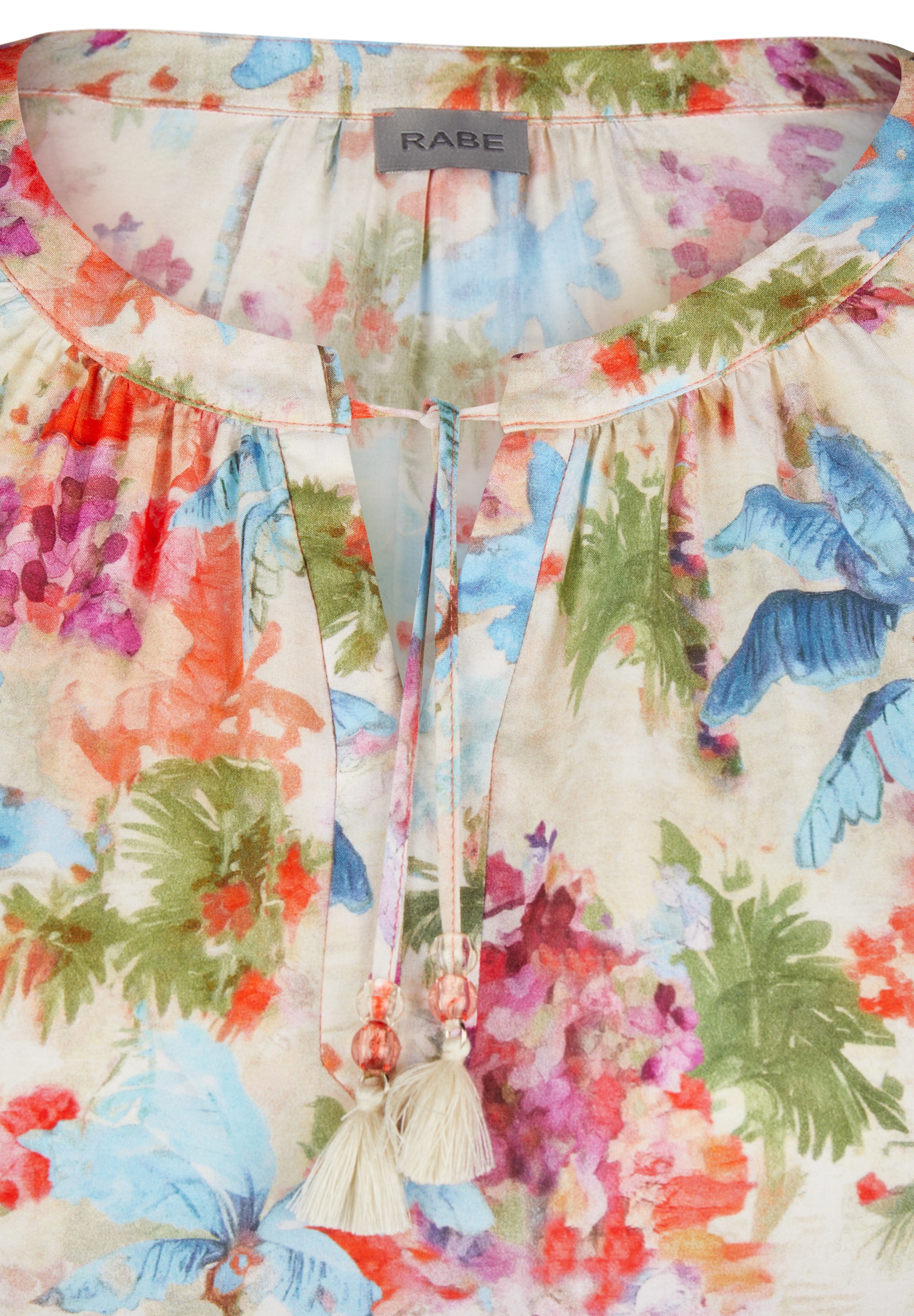 Rabe Druckbluse , im Tunika-Stil und mit floralem Muster