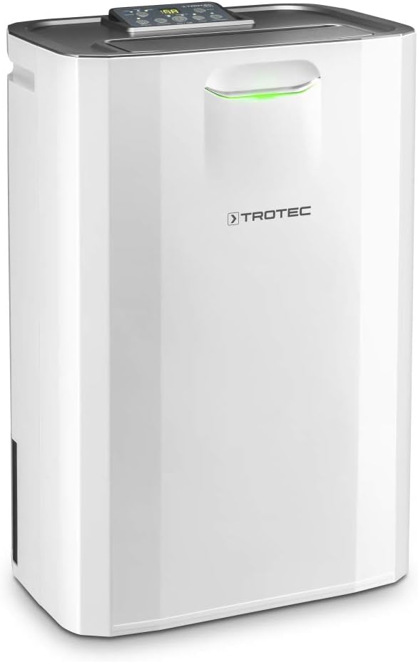 TROTEC Luftentfeuchter elektrisch TTR 57 E – Leistung 9 L/Tag – Fläche 20 m² / 50 m³ – Adsorptionsentfeuchter