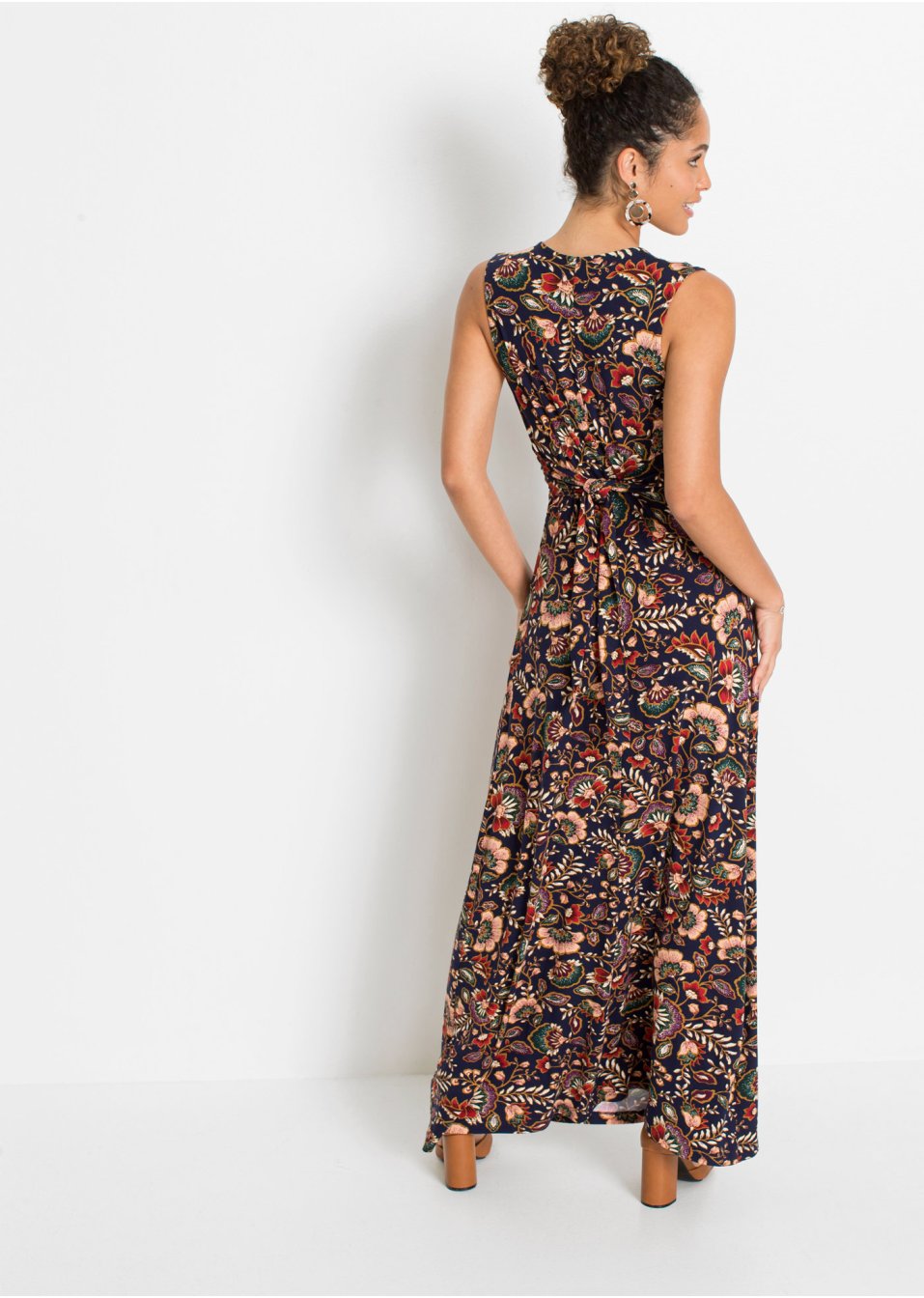Robe longue imprimée
