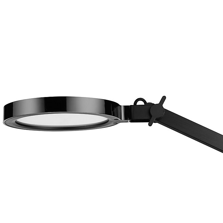 Lampe de bureau à pince LED intégrée Moxette 400lm IP20 13W GoodHome Noir