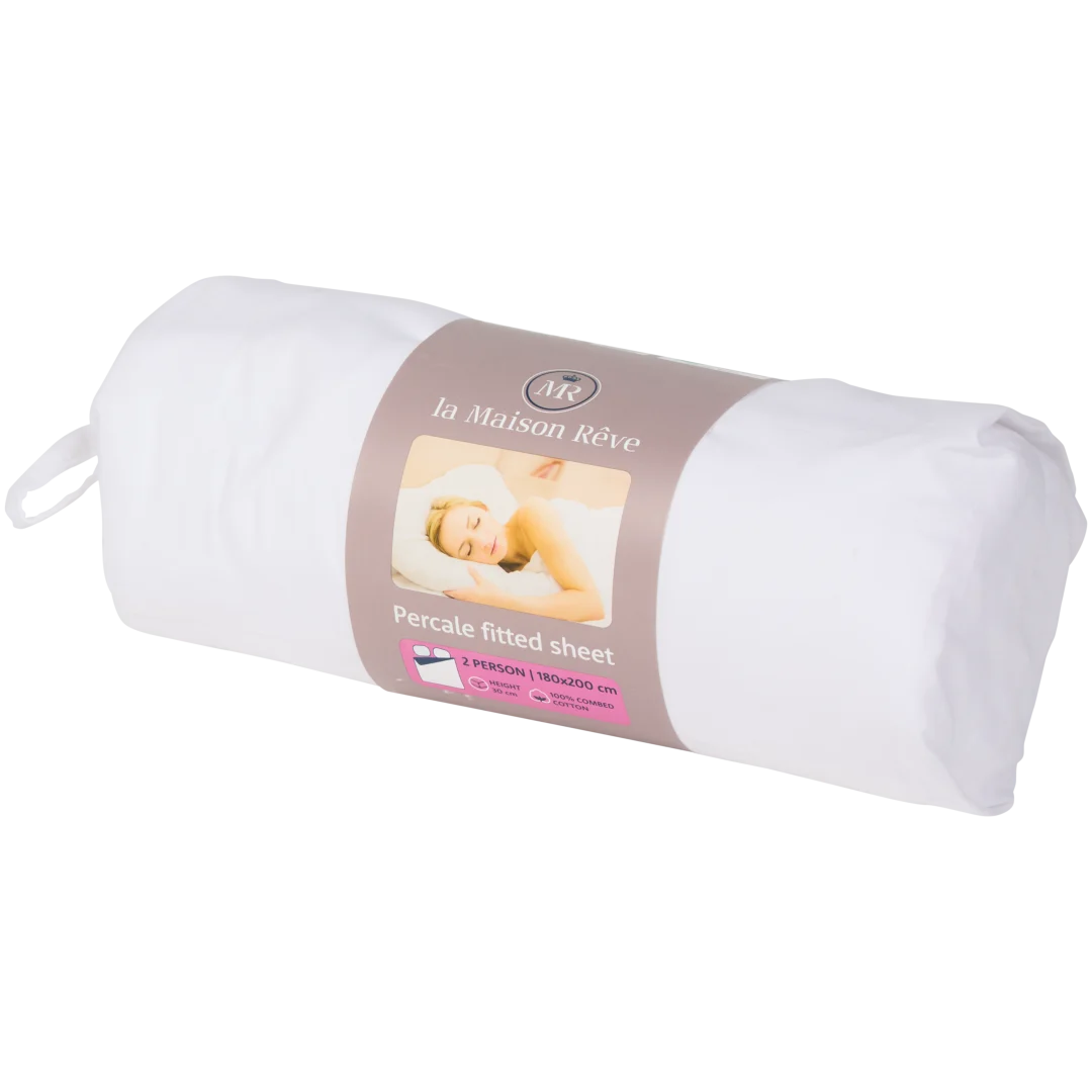La Maison Rêve percale hoeslaken 180 x 200 cm | diverse varianten