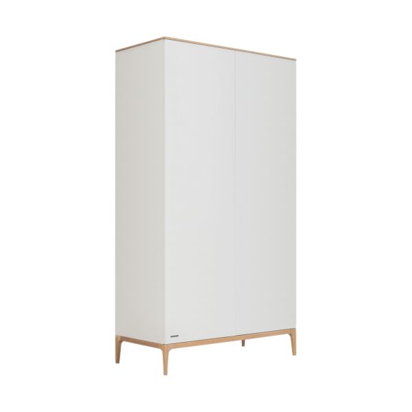 Kidsmill Modular 2 Kledingkast - 2-Deurs - Mat Wit / Eiken