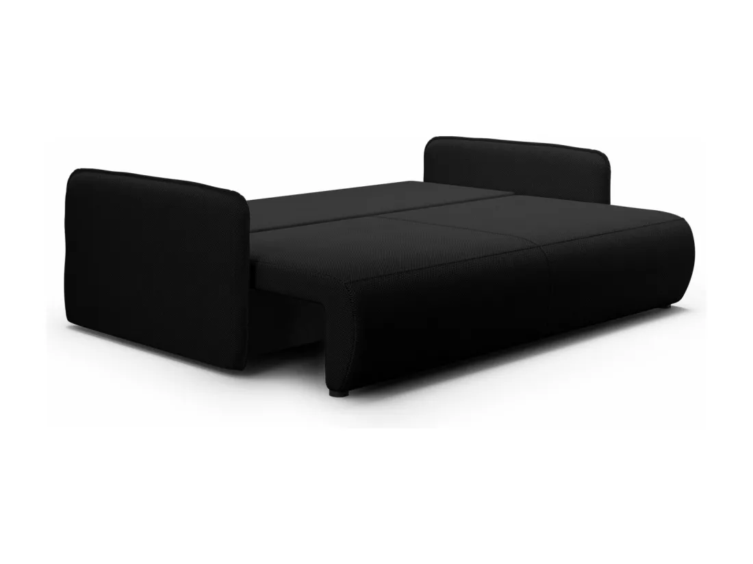 Canapé convertible 4 places FOREST Noir