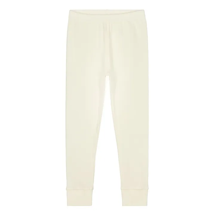 Gray Label Jogger Pyjama Coton Bio | Blanc cassé