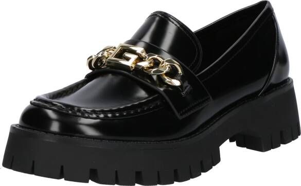 Guess Zwarte Effen Instap Rubberen Schoenen Black Dames
